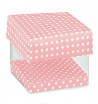 Karp "Täpid" roosa/läbipaistev (1 tk.)