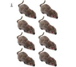 Kaunistused "Kohevad hiired" (8 tk./5 cm)