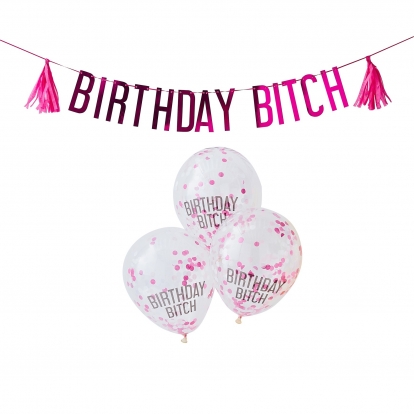 Kaunistuste komplekt "Birthday Bitch"