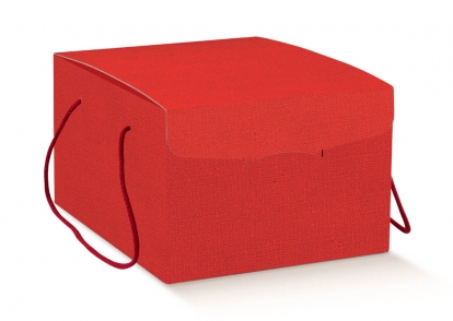 Kinkekarp nööriga, punane (29X35X19 cm)