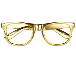 Klaasideta prillid, kuldsed