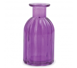 Klaaspudel - vaas, lilla (13,5 cm)