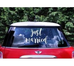 Kleebised autole "Just Married" (33x45cm)