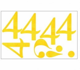  Kleebised / number "4" (1 tk.)