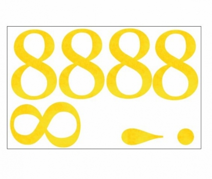  Kleebised / number "8" (1 tk.)