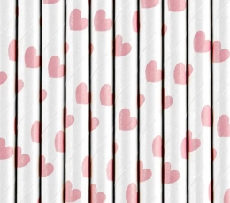 Kõrred, roosad südamed (10 tk.)