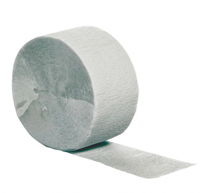 Krepppaberist dekoratsioonilint, hõbedane (24,6 m)