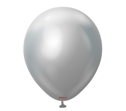 Kroomitud õhupall, hõbedane (12 cm/Kalisan)