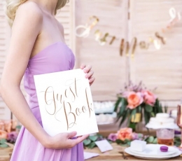 Külalisteraamat „Guest Book“, valge/roosakaskuldne 2 Külalisteraamat „Guest Book“, valge/roosakaskuldne 2