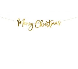 Kuldne vanik "Merry Christmas"(+/- 83 cm.)