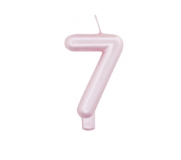  Küünal "7", roosa pärlmutter (7 cm)
