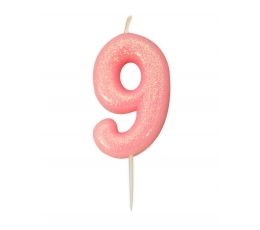  Küünal "9", roosa läikiv