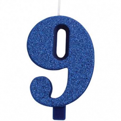 Küünal "9", sinine (9,5 cm)