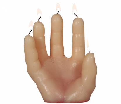 Küünal "Verised sõrmed" (14x5 cm)