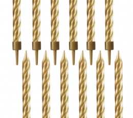 Küünlad „Kuldsed keerud“ (10 tk)