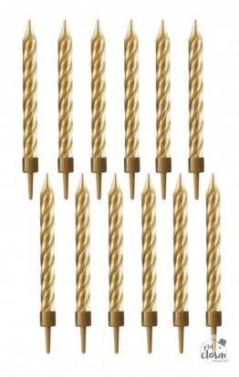 Küünlad „Kuldsed keerud“ (10 tk)