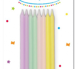 Küünlad, pikad pastelsed (16 tk/14 cm) 0