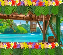 Lauakaunistuste komplekt „Hawaii“ 3