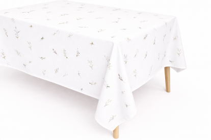 Laudlina „Lamina“, valge riidest (140x250 cm)