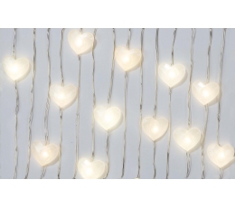  LED-vanik lauale "Pärlmutter südamed" (3 m)