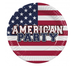  Taldrikud "American party" (10 tk./23 cm)