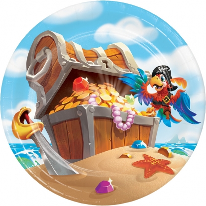 Lėkštutės "Piratai jūroje" (8 vnt./18 cm)