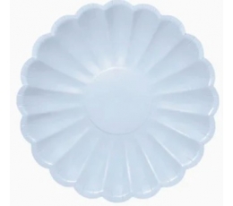 Lillelised taldrikud, helesinised (8 tk/18 cm)