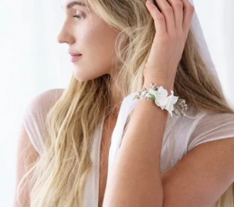 Lillepärg-käevõru, valge 3