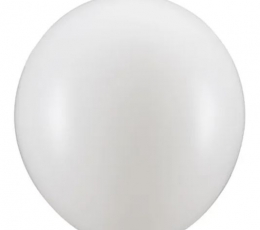 Linking õhupallid, valge pärlmutter (20 tk/28cm.)