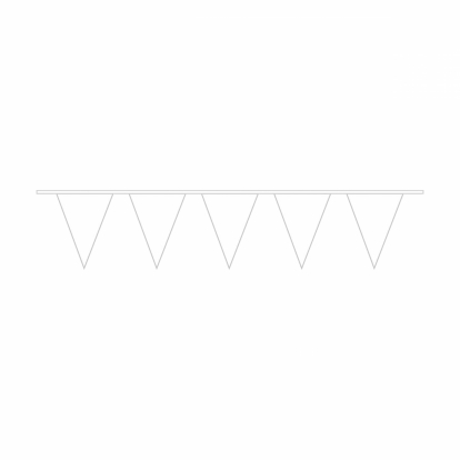  Lipuvanik, plastikust valge (10 m)