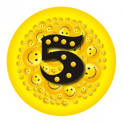 Märk "Emotikonid-5" (7,7 cm)