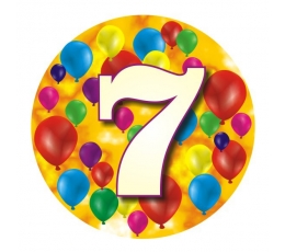 Märk "Värvilised õhupallid-7" (7,7 cm)