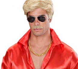 Meeste parukas koos vuntsidega "Blonde Playboy" 1