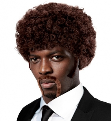 Meeste parukas koos vuntsidega "Pulp Afro"