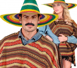 Mehhiko sombrero, mitmevärviline (50 cm) 1