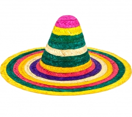 Mehhiko sombrero, mitmevärviline (50 cm)