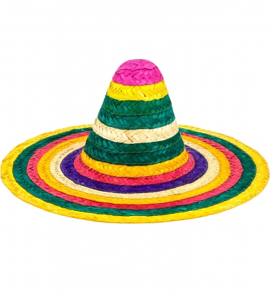 Mehhiko sombrero, mitmevärviline (50 cm)