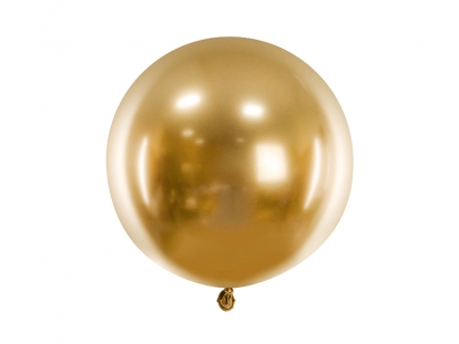 Metalliseeritud õhupall, ümmargune kuldne (60 cm)