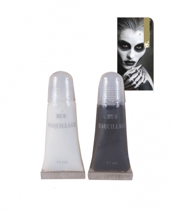  Näomeik, valge-must (2 tk / 11 ml)