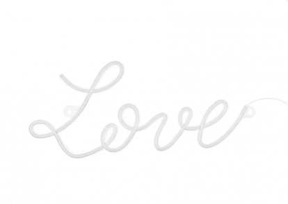 Neoon LED silt „Love“, valge (61x27,4 cm)