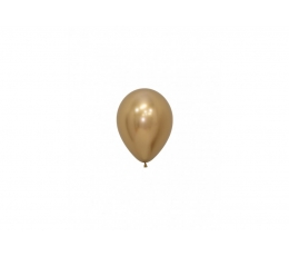 Õhupall, kroomitud kuldne (12 cm/Sempertex)