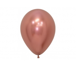 Õhupall, kroomitud roosakas kuldne (30 cm/Sempertex)
