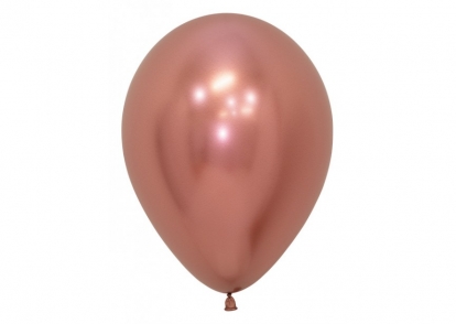 Õhupall, kroomitud roosakas kuldne (30 cm/Sempertex)