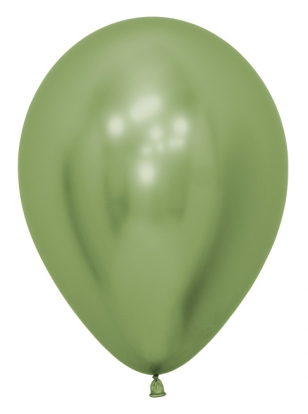 Õhupall, kroomitud salatiroheline (30 cm/Sempertex)