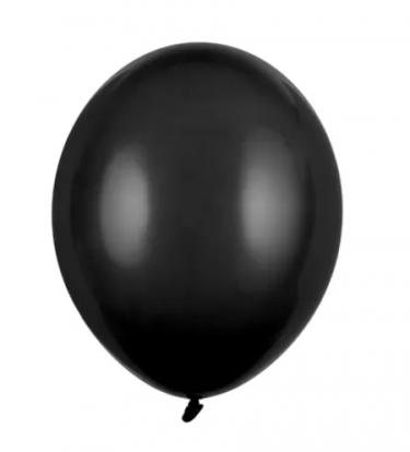 Õhupall, must (12 cm)