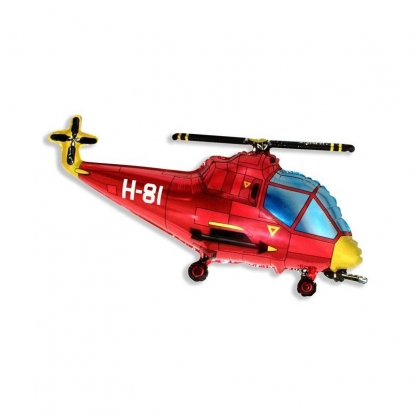 Õhupall "Punane helikopter" (60 cm)