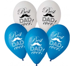 Õhupallid "Best Dad ever" (5 tk./30 cm)