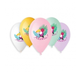 Õhupallid "Tukaanid Aloha" (5 tk./30 cm)