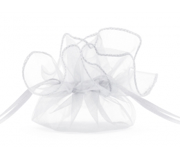 Organza kott, valge (25 cm)