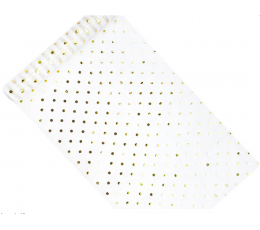  Organza riidest lauakaunistus, kuldsete täppidega (0,36x9 m)